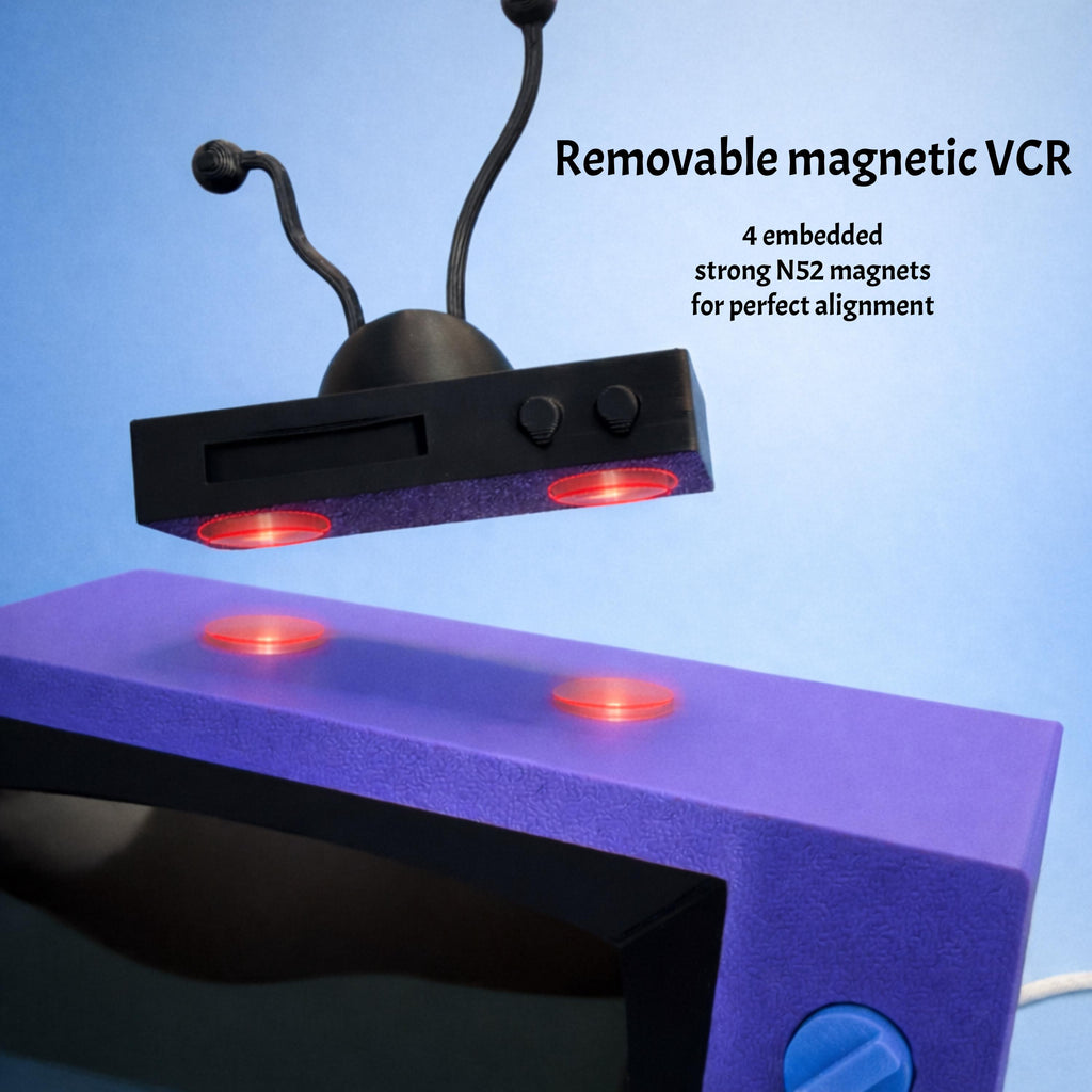 Mini TV with Touchscreen: Preloaded Shows, Plug & Play, SD Card Access, Upload Your Own Videos