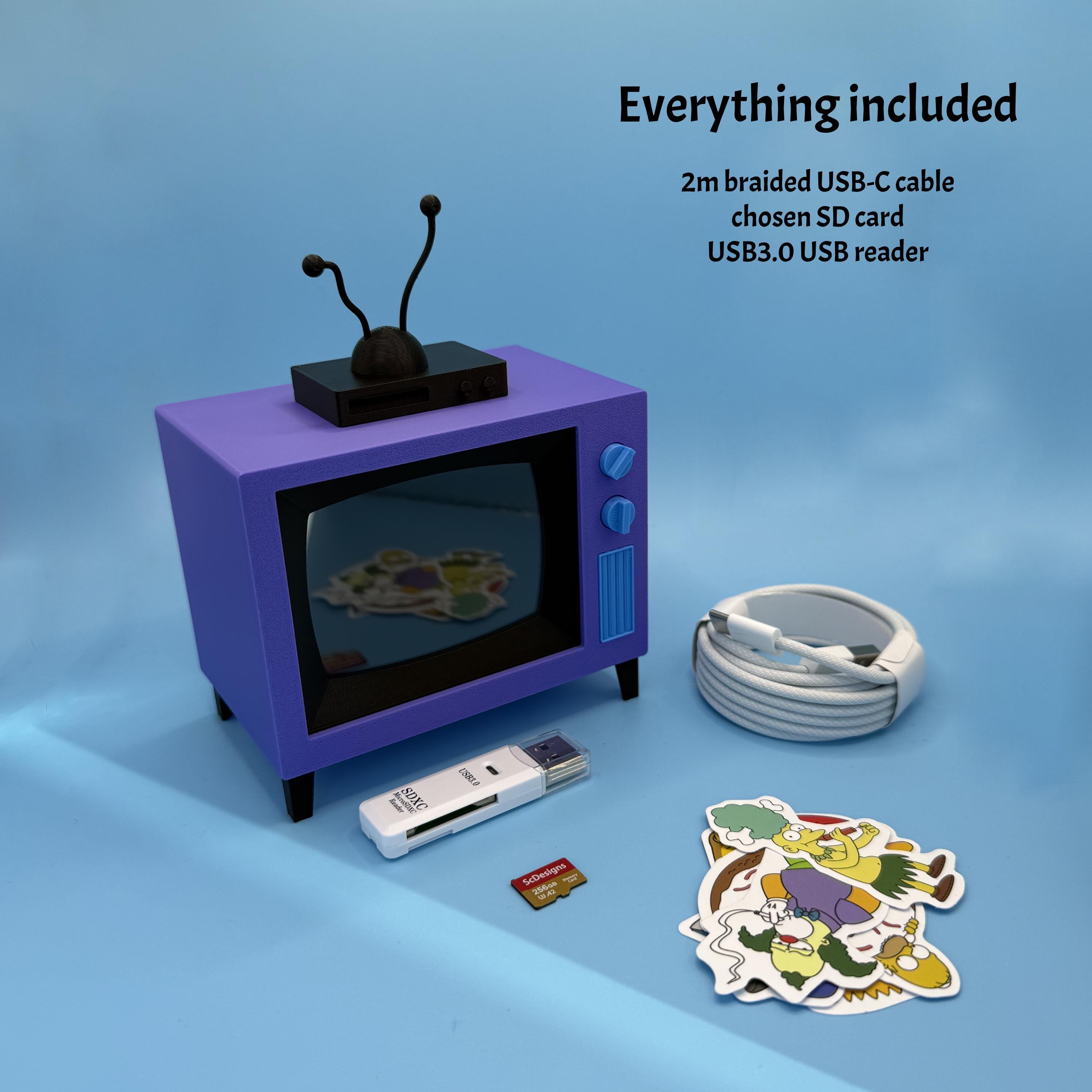 The Simpsons Touchscreen TV: Preloaded Shows, Plug & Play, SD Card Access, Upload Your Own Videos